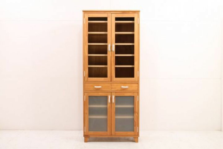 楽天市場 Momo Natural Land パイン材 カップボード 食器棚 キャビネット ダイニングボード モモナチュラル ランド 中古家具 中古インテリア Used家具ユーズド家具 リサイクル 中古家具の ｍａｒｕ 楽天市場店