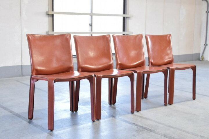 楽天市場】高級 Cassina「412 CAB/キャブ」88万 アームレスチェア 4脚 
