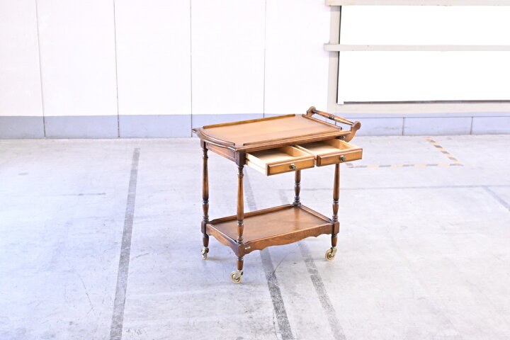 楽天市場】カリモク 「コロニアル」AO116 キッチンワゴン サービス 