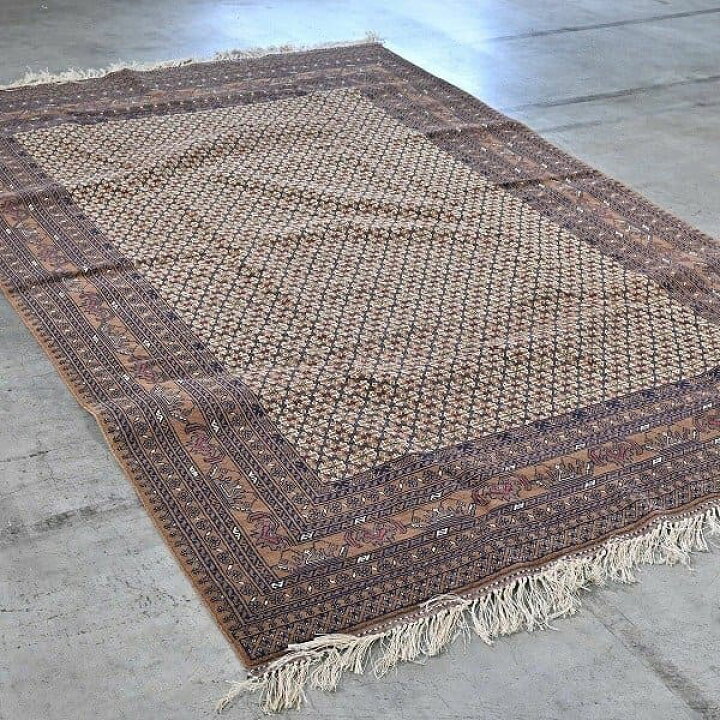 楽天市場】新品 未使用 アフガニスタン製 手織り絨毯 大判 ウールラグ 