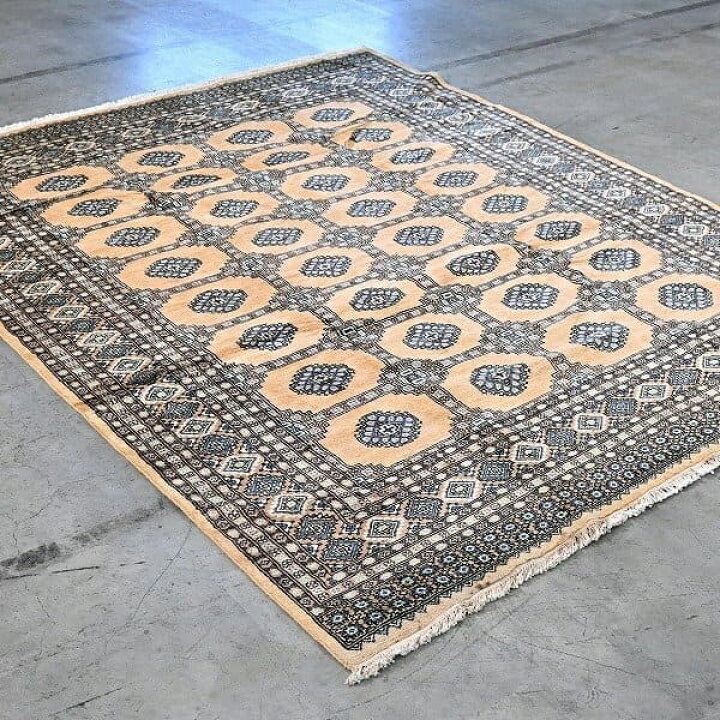 楽天市場】新品 未使用 パキスタン製 手織り ラグ ウール 絨毯 ボハラ 