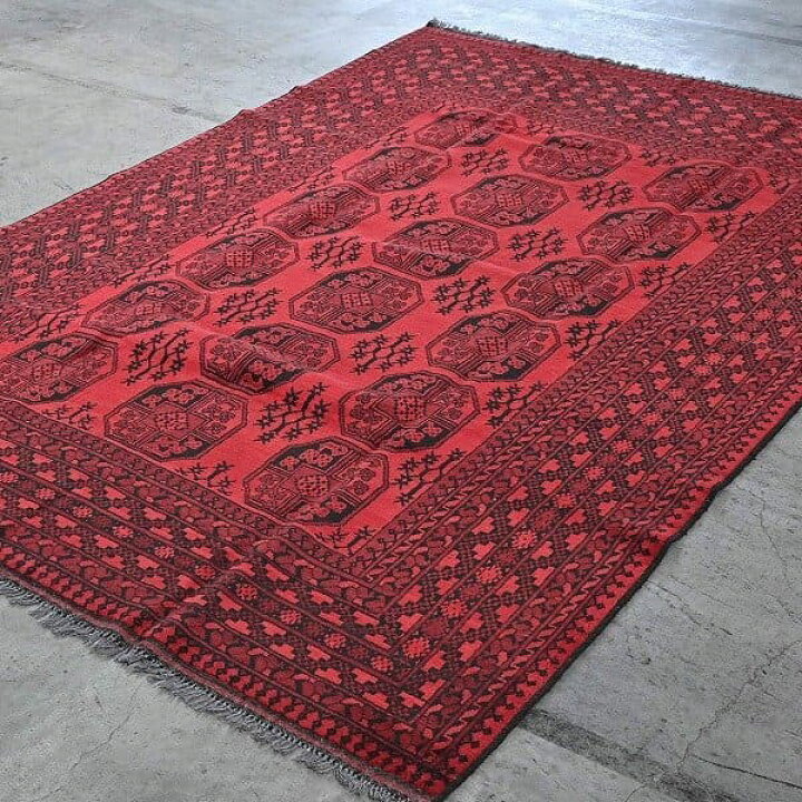 楽天市場】新品 未使用 パキスタン製 ウールラグ ブハラ柄 絨毯 手織り 