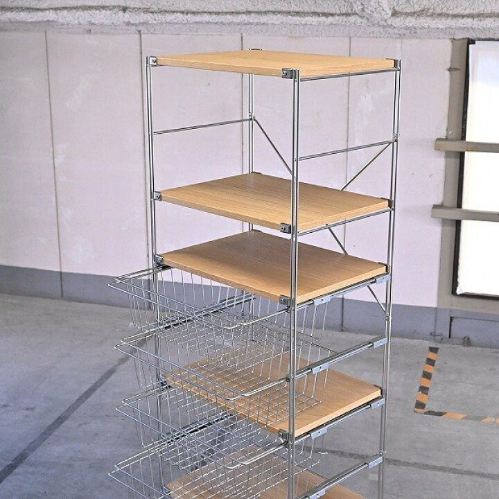 楽天市場】無印良品 「ステンレス ユニットシェルフ」オーク材 