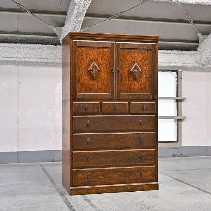 楽天市場】三越ブルージュ チェスト オーク材 カントリー タンス  