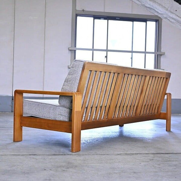 楽天市場】SCANTEAK 21万「IKON」3人掛けソファ チーク無垢材 