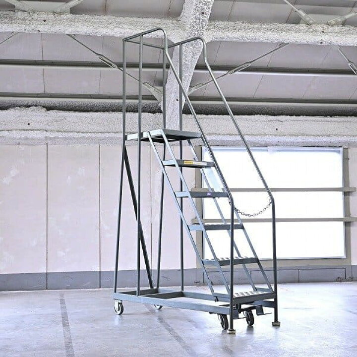 楽天市場】【引取限定】 アメリカ製 高所作業用階段 移動式 