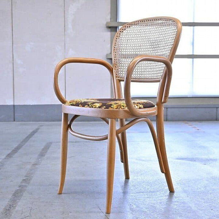 楽天市場】秋田木工 ベントウッドアームチェアb ブナ材 ラタン 曲げ木  