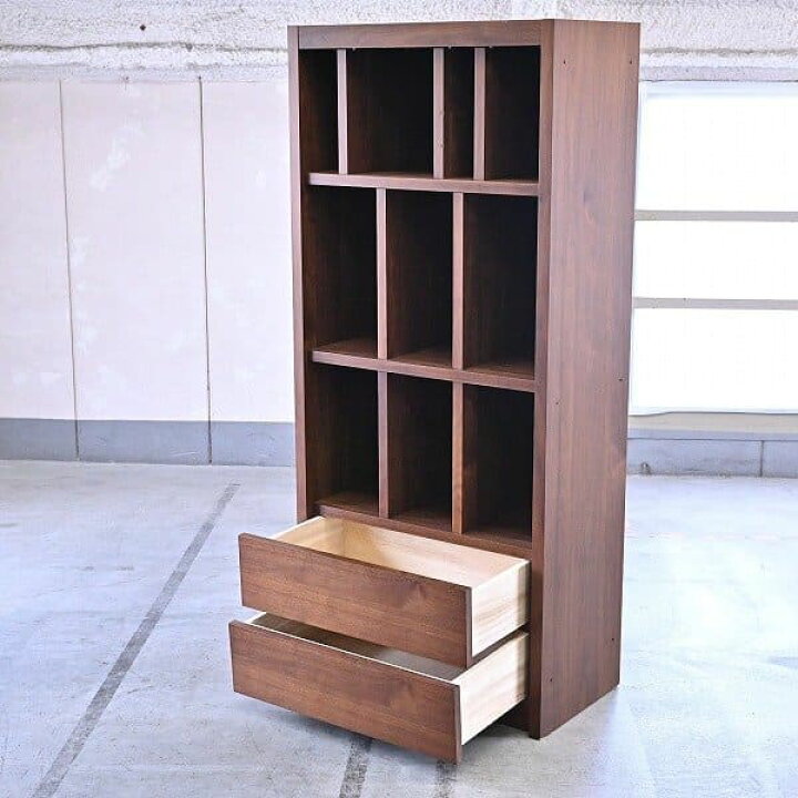 楽天市場】大川家具 生松工芸「オルガ」本棚 オープンクローゼット 