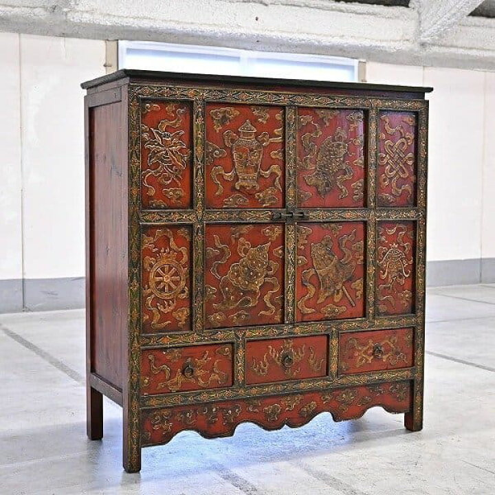 楽天市場】China antiques キャビネット 中国家具 箪笥 収納 観音開き 