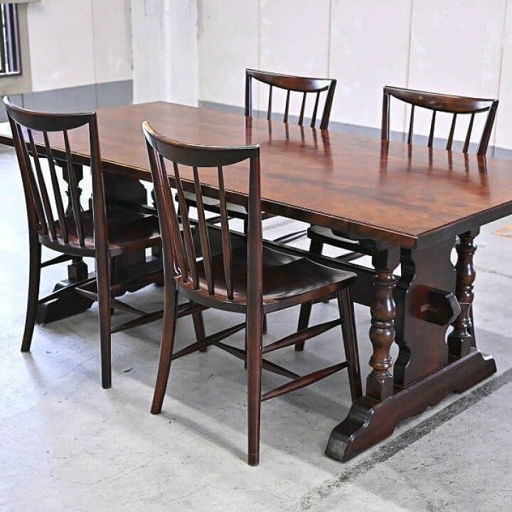 楽天市場】松本民芸家具 80万「食卓」「220F型」ダイニングセット  