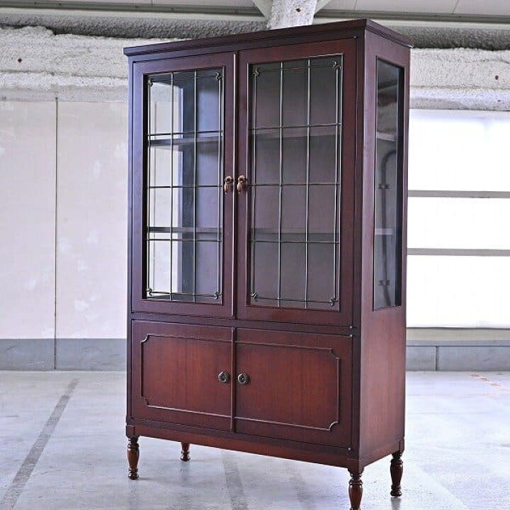 楽天市場】神戸洋家具 メープル不二家 カップボード マホガニー材 収納 