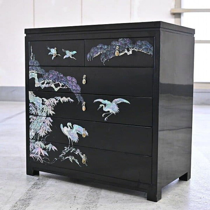 楽天市場】工芸品 螺鈿細工 チェスト 小物入れ タンス 箪笥 モダン  