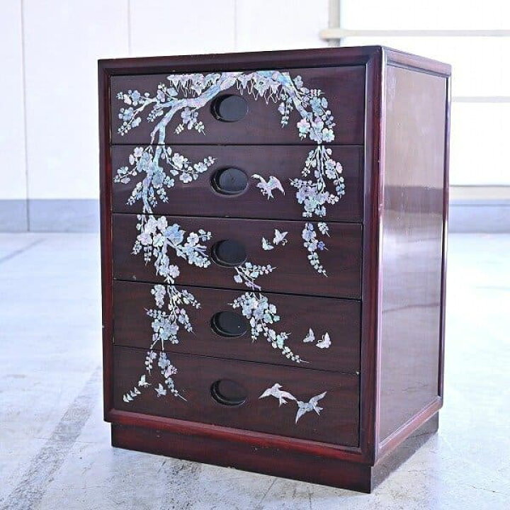 楽天市場】【予約商品】螺鈿細工 ミニチェスト 小物入れ サイド 