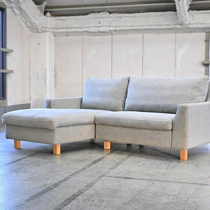 楽天市場】Actus SLOW HOUSE 22万「LAULU」カウチソファ オーク材 3人  
