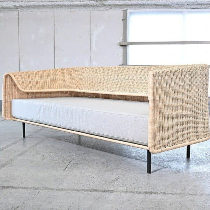 楽天市場】未使用保管品 山川ラタン 46万「WRAP」トリプルソファ 3人 
