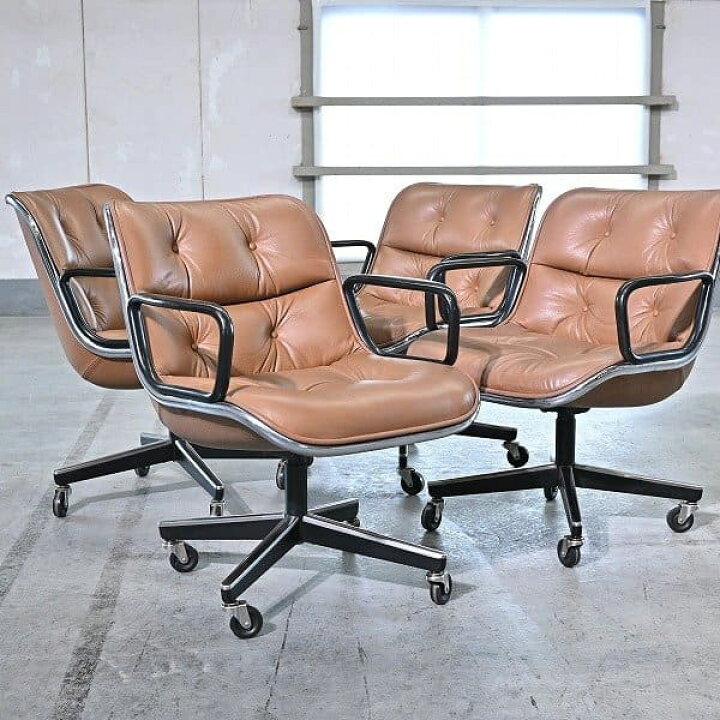 楽天市場】knoll「ポロックチェア」120万 4脚 チャールズ・ポロック 