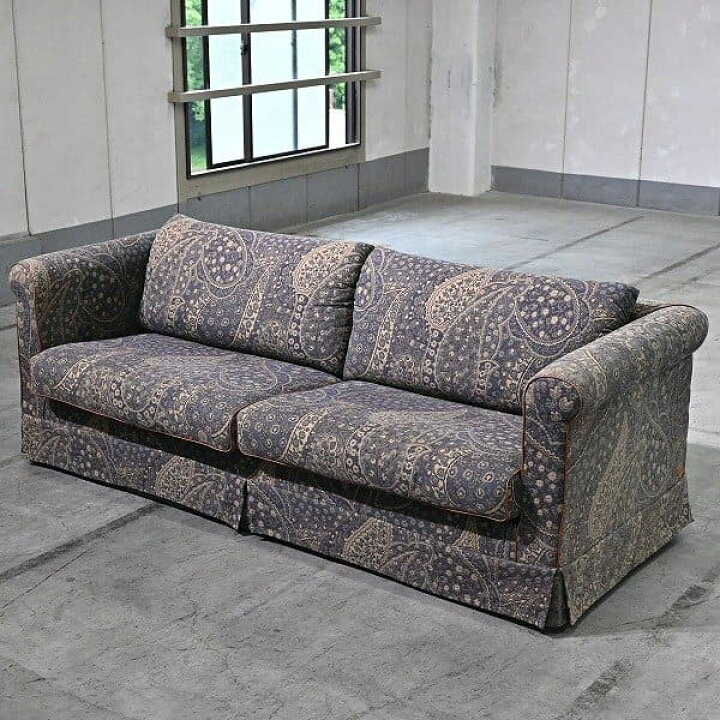 楽天市場】最高級 FENDI CASA 三人掛けソファ ペイズリー 花柄 
