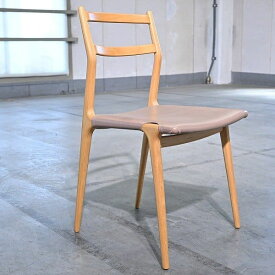 天童木工 6万 「インパラ/Impala」ダイニングチェア 佐々木敏光 ブナ材 リビング アームレス 椅子 合皮 肘掛けなし Tendo【中古家具/中古インテリア/USED家具ユーズド家具/リサイクル】