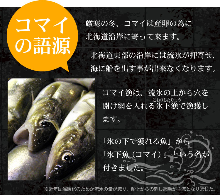 楽天市場】北海道産 一夜干し氷下魚 こまい コマイ カンカイ 合計1kg