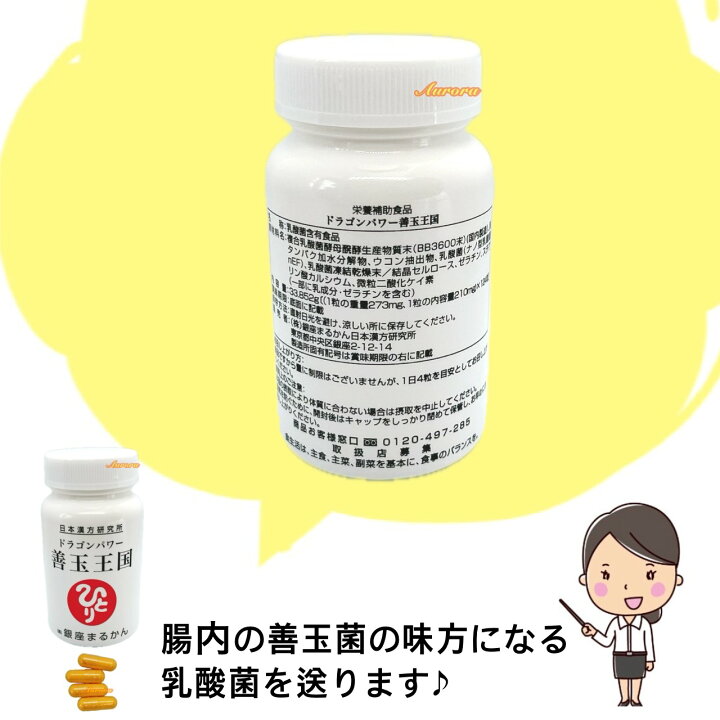 楽天市場】【善玉王国】 腸活 1ヶ月分 124粒入り 4粒/日 乳酸菌 腸内 
