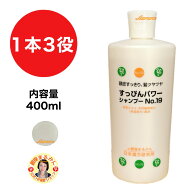 【すっぴんパワー シャンプー No.19】 1本3役 リンス トリートメント ヘアケア 低刺激 安心 爽やかな香り…