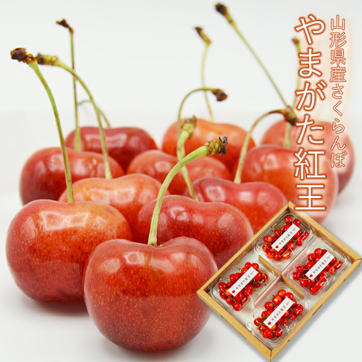 楽天市場】さくらんぼ やまがた紅王 ( べにおう ) 約720g(180g×4パック 