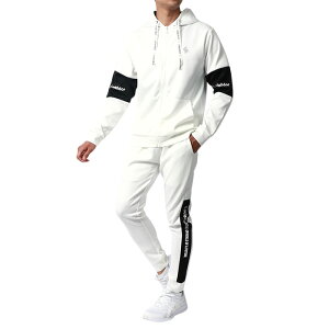 SOLEILDOR ソレイルドール ジャージ 上下 メンズ セットアップ スポーツウェア トレーニングウェア ブランド おしゃれ トップス パンツ 長袖 大きいサイズ ゆったり かっこいい ランニングウェ