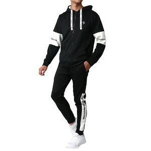 SOLEILDOR ソレイルドール ジャージ 上下 メンズ セットアップ スポーツウェア トレーニングウェア ブランド おしゃれ トップス パンツ 長袖 大きいサイズ ゆったり かっこいい ランニングウェ