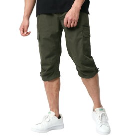 CONVERSE コンバース カーゴパンツ ハーフパンツ メンズ 7分丈 七分丈 クロップドパンツ 涼しい ストレッチ 大きい スポーツ ひざ下 ズボン カジュアル オシャレ ゆったり 大きいサイズ ロゴ ボトム ボトムス 30代 40代 50代 春 夏 秋 黒 M L LL XL 2L 最強配送 RSL