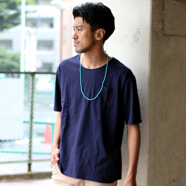 楽天市場 Tシャツ ネックレス 大きいサイズ メンズ ポケット セット ホワイト ブラック ネイビー Ll Xl 2l 3l 4l 5l トップス 春 夏 秋 マルカワ