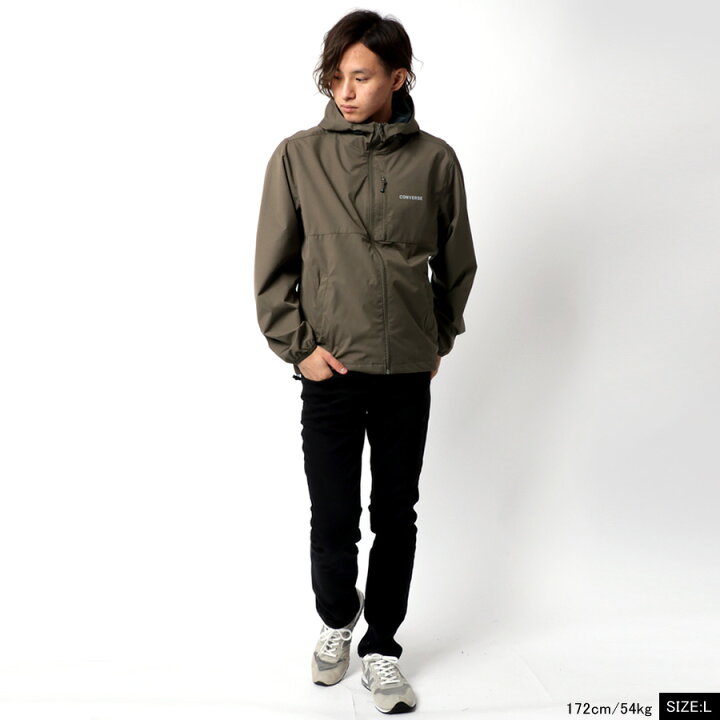 楽天市場 マウンテンパーカー メンズ ブランド Converse コンバース マンパー 撥水加工 防風 ストレッチ ウインドブレーカー スポーツ アウトドア 自転車 バイク おしゃれ オシャレ 大人 ポリエステル100 黒 M L Ll Xl アウター 春 秋 冬 マルカワ
