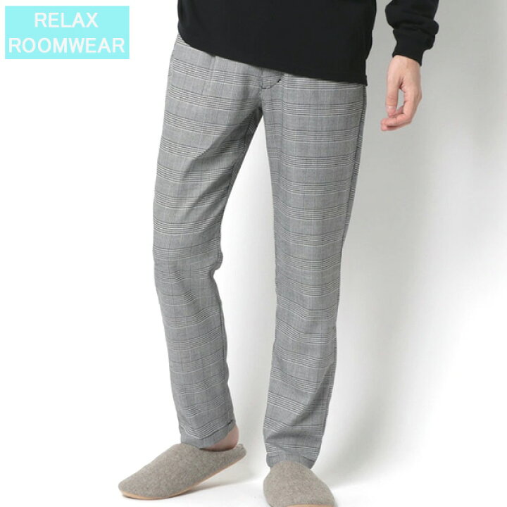 楽天市場 メンズ ルームウェア パンツ イージーパンツ チェック ストレート ロングパンツ ボトム ズボン 部屋着 ラウンジウェア ワンマイルウェア ルームウェア ルームウエア おしゃれ オシャレ 大人 韓国 ファッション メンズファッション 黒 M L ボトムス 春 夏 秋 冬