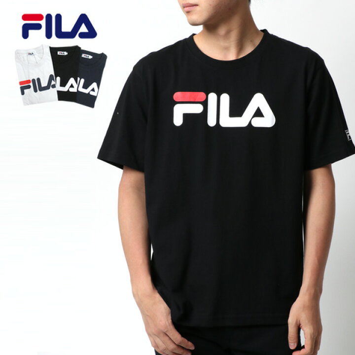 楽天市場 Tシャツ メンズ 半袖 オシャレ Fila フィラ ブランド 無地 オシャレ ロゴ プリント マルカワ ティーシャツ スポーツ ストリート カジュアル おしゃれ 大人 韓国 ファッション メンズファッション ユニセックス 白 黒 M L Ll Xl トップス 春 夏 秋