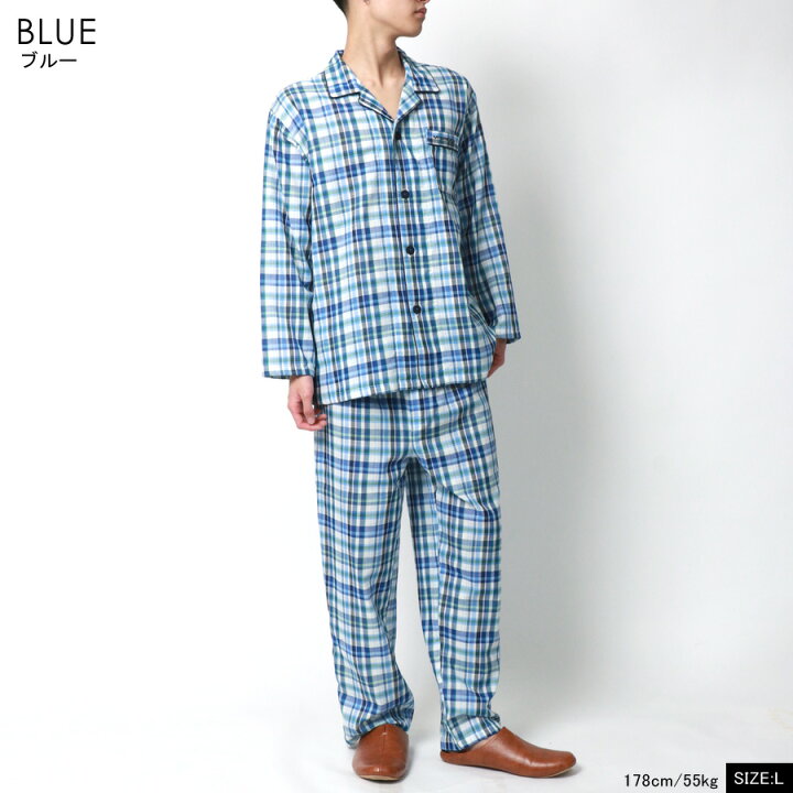 楽天市場 パジャマ メンズ 長袖 綿100 Mcgregor マックレガー ガーゼ チェック マルカワ 格子 上下セット セットアップ ルームウェア 部屋着 おしゃれ オシャレ 大人 ペアルック 韓国 ファッション メンズファッション 30代 40代 50代 春 夏 秋 冬 M L Ll Xl