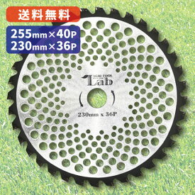 Dash' -ダッシュ- 超軽量チップソー 40枚(2枚入×20セット) 【選択：255x40P / 230x36P】刈払機用 草刈り機 替刃 超硬チップ 雑草 笹 山林 農業 園芸 草刈 草刈機 刈払い機 超硬チップ