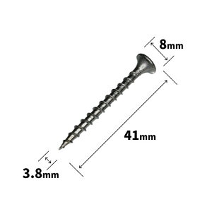 �y16���Z�b�g�z�X�e�����X �R�[�X�X���b�h�X�e�����X(SUS304HC)���I���F3.8×41mm�y500�{���z/ 3.8×51mm�y400�{���z