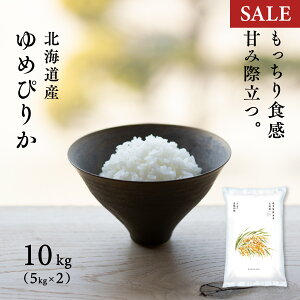 【SALE】北海道ゆめぴりか 10kg(5kg×2袋) 上川・空知産  令和2年産 【送料無料】