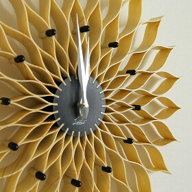掛け時計おしゃれ壁掛け時計ルファール北欧かわいい木製掛時計大輪の花のようなフォルム【送料無料】【あす楽】