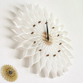 掛け時計おしゃれ壁掛け時計ルファール北欧かわいい木製掛時計大輪の花のようなフォルム【送料無料】【あす楽】