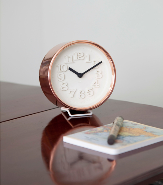 楽天市場】レムノス 置き時計 小さな時計 （渡辺 力 ） リキ ホワイト