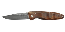 MCUSTA エムカスタ ナイフ　クラシックウェーブ アイアンウッド MC-0018D　ダマスカス フォールディングナイフ 送料無料