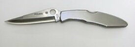 SPYDERCO スパイダルコ ナイフ　POLICE MODEL ポリスモデル フォールディングナイフ ステンレスハンドル 送料無料