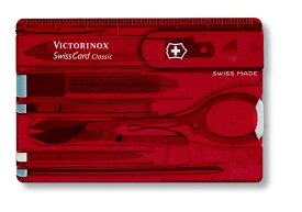 VICTORINOX ビクトリノックス ナイフ スイスカード スケルトンレッド 0.7100.T スイスアーミーナイフ マルチツール 日本正規品　送料無料