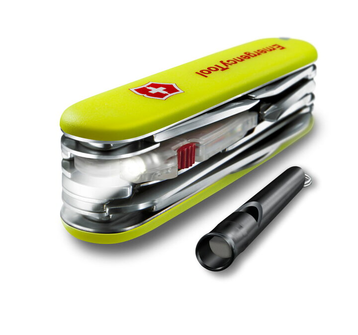 VICTORINOX(ビクトリノックス) エマージェンシーツール・レスキューツール 蓄光 多機能ナイフ 防災グッズ スイス製マルチツ Amazon |  VICTORINOX(ビクトリノックス)エマージェンシーツール シグネチャーライト ホイッスル付き 多機能 防災グッズ 蓄光 LEDライト付き 登山  ...