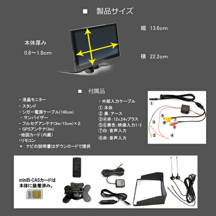 楽天市場】最新2023年版3年間無料更新 一年間保証 9インチ薄型 