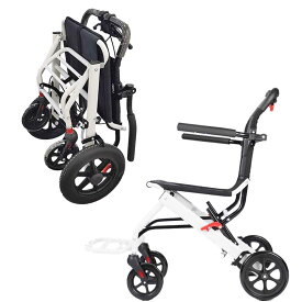【お買い得】介助用車椅子 折り畳み式 介助ブレーキ付き 超軽量 コンパクト 持ち運びやすい キャリー ノーパンクタイヤ 折りたたむペダル アームレスト フットサポート付き スチール素材 オックス座面 安全ベルトつき 背面ポケット