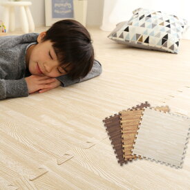 サイドパーツ付き！ナチュラルな木目調ジョイントマット 16枚セット(大判60cm）安心の低ホルムアルデヒド、防音、保温【Fein-ファイン-】