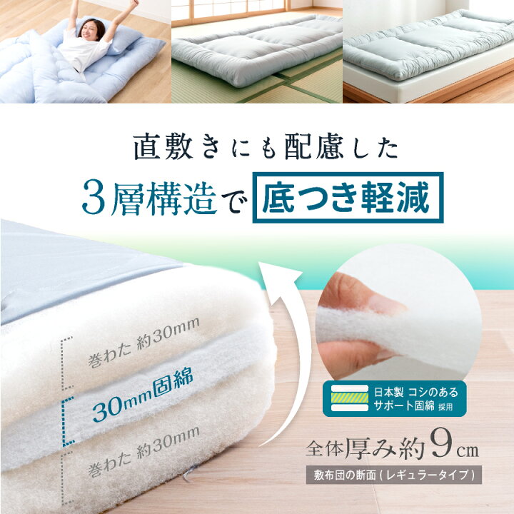 楽天市場】＼楽天1位／ 布団セット 日本製 西川毛布付き 洗える 清潔 