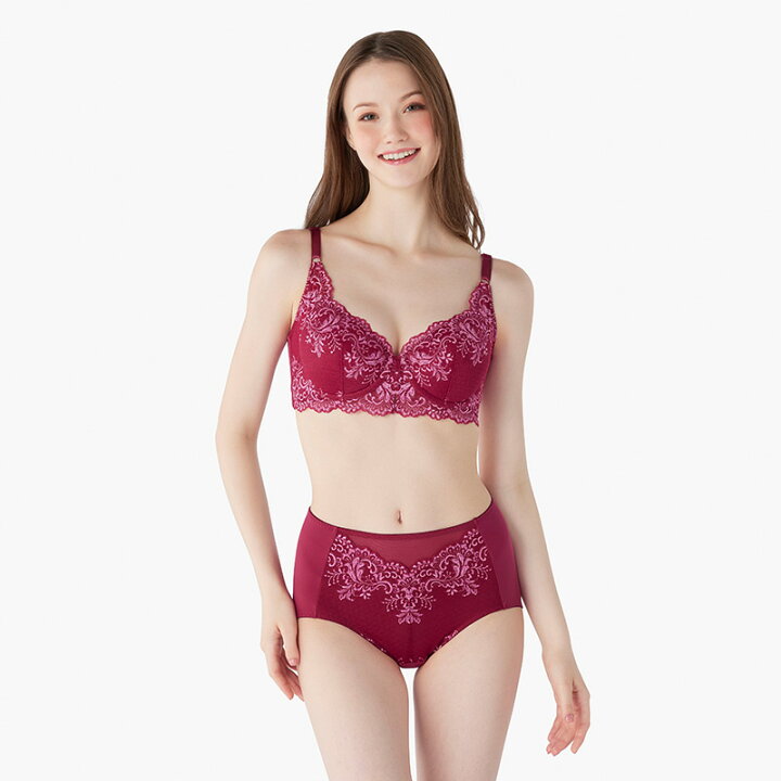 楽天市場】すっぽり安心 包まれショーツ ヴィオレ柄 深ばき 深め 