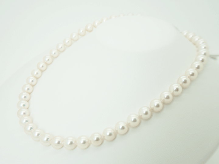 【オーロラ花珠エクセレント】あこや真珠 ネックレス 約8.5-9.0mm397 nina's（ファッション） オーロラ花珠 花珠真珠 ネックレス